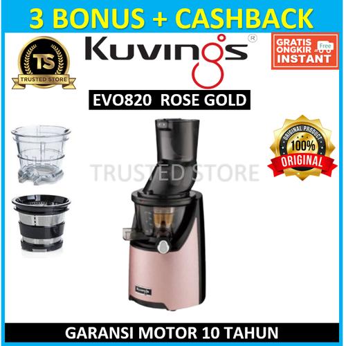 Promo Slow Juicer Kuvings EVO820 Cold Press Kuving EVO 820 Rose Gold