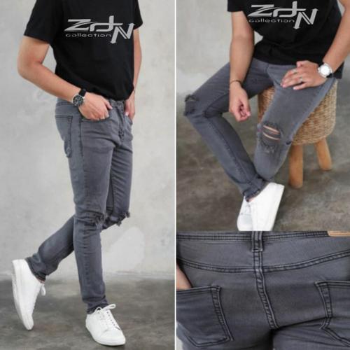 Jual Celana Jeans Sobek Lutut Pria 
