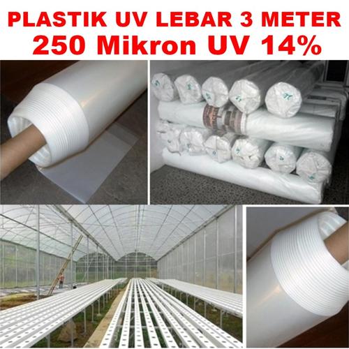 Gambar Plastik UV 250 Micron Lebar 3 meter Panjang 10 Meter Green house dari CV BAMBANG MAS OFFICIAL Kab. Blitar Tokopedia