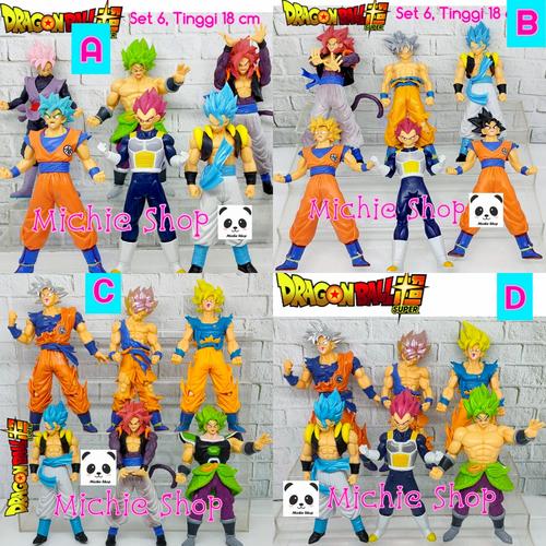 Jual Action Figure Dragon Ball Super (set 6) 18 cm Goku Saiyan God