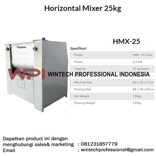 Jual Wirastar HMX25 Horizontal Mixer 25kg MESIN PENGADUK ADONAN KUE