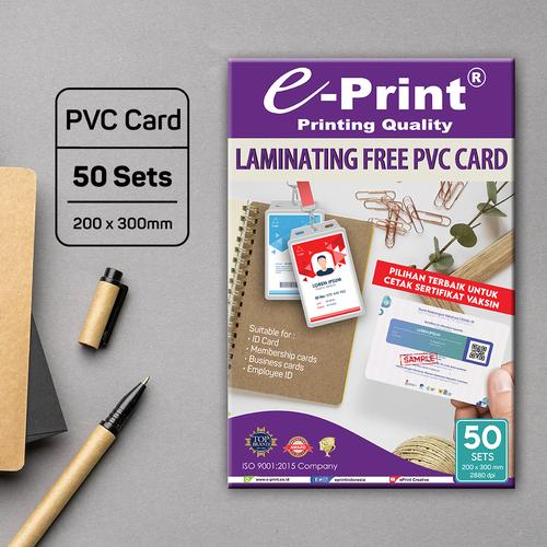 Promo Kertas Laminating Free PVC ID Card Ukuran 200mm X 300mm 50set e