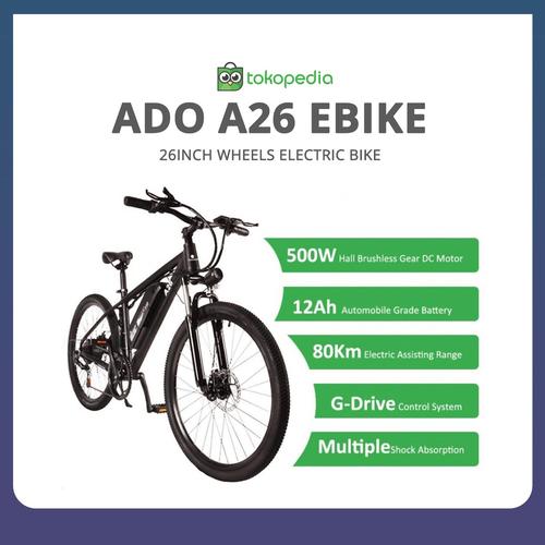 Jual ADO A26 EBIKE 26 INCH WHEELS 