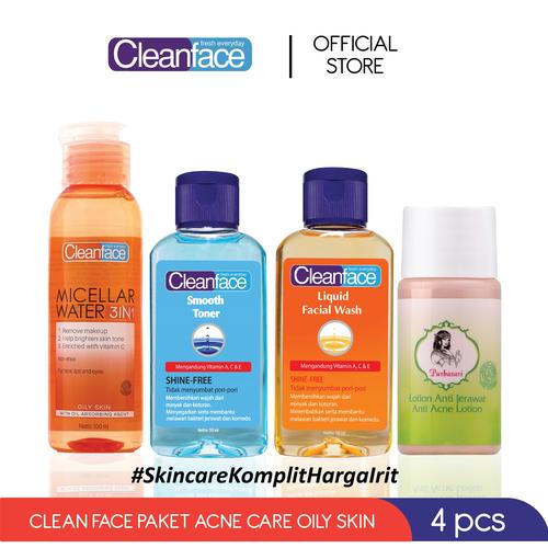 Gambar Cleanface Paket Acne Care - AcneCare-Oily dari PURBASARI INDONESIA Jakarta Selatan Tokopedia