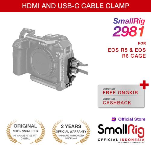 SmallRig HDMI and USB-C Cable Clamp for EOS R5 and R6 Cage 2981 di Smallrig  Indonesia Tokopedia