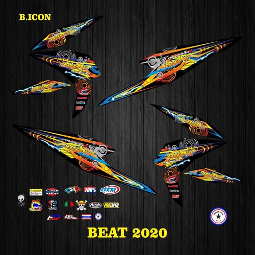 Jual Striping stiker BEAT 2020 Motif Icon ungkel - Hitam - Kab. Blora ...
