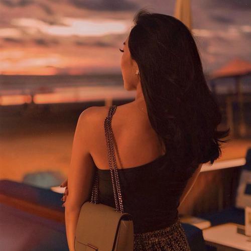 Summer One Shoulder Crop Top Wanita 