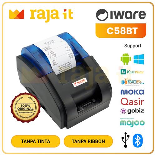 Gambar IWARE Printer Kasir Bluetooth C58BT Mobile C58 Thermal C 58 BT RPP02N dari Raja IT Surabaya Kota Surabaya Tokopedia