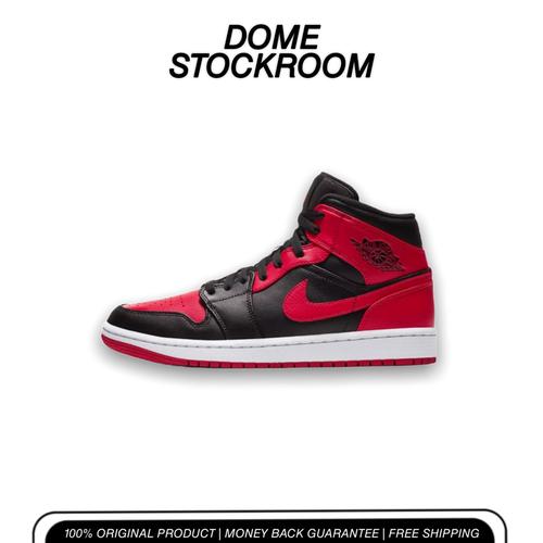 Jual NIKE AIR JORDAN 1 MID BANNED BRED 