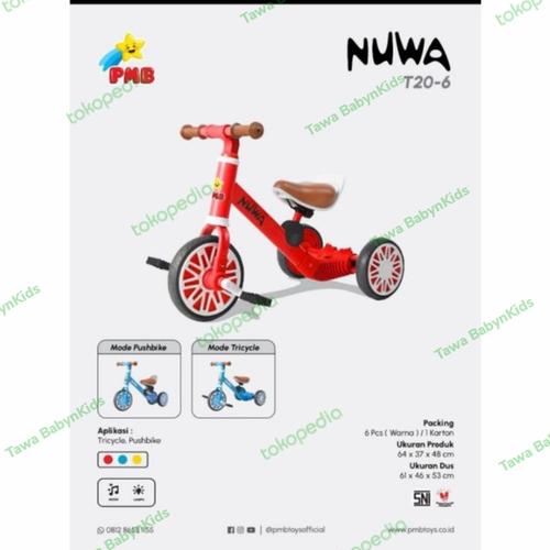 balance bike nuwa T206 - Biru 
