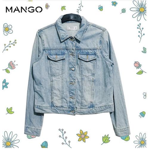 Jual MANGO Trucker Denim Jacket size M 