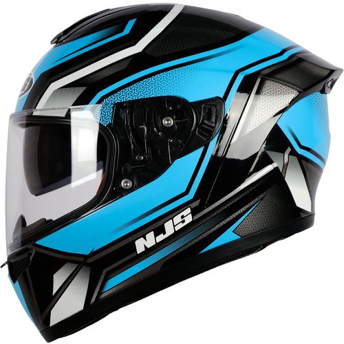 Gambar NJS ZX-1 ZENITH Hitam - Biru Gloss/Doff - Helm Full Face - DOFF, M dari NJS Helmet Kota Tangerang Tokopedia