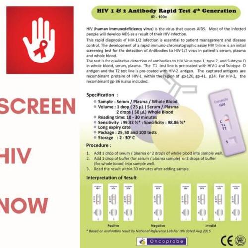 Jual Rapid / Antigen / Oncoprobe Alat Tes Hiv Aids Rapid Test Selftest