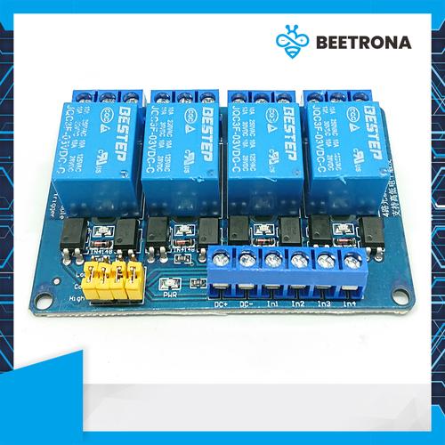Jual Relay Module 4 Channel 3V 3.3V Dual High Low Trigger Arduino ...