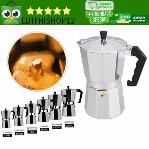 Jual MOKAPOT moka pot 50-600ml 1-12 cup 