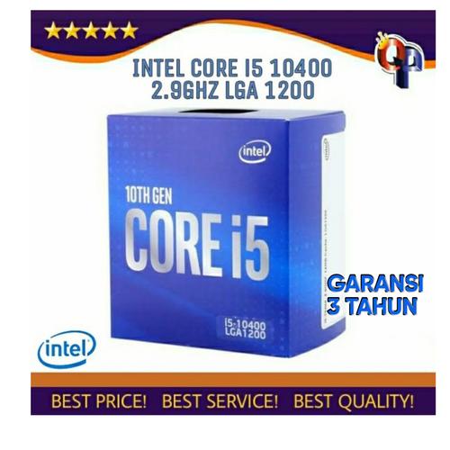Jual Processor Intel core i5 10400 2.9 GHz BOX Socket 1200 3 TAHUN