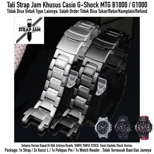 Jual Strap Casio G Shock MTG B1000 G1000 - Tali Jam Stainless Steel Metal -  Silver - Kota Surabaya - Strap Jam Tangan | Tokopedia