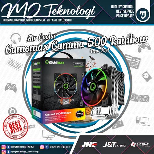 Jual CPU Air Cooler Gamemax Gamma500 Rainbow ARGB. Kota Semarang
