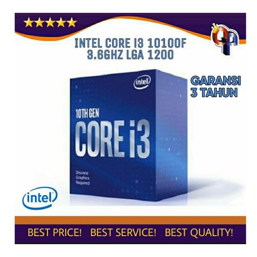 Jual Processor INTEL core i3 10100F 3.6 GHz BOX socket 1200 NEW ITEM