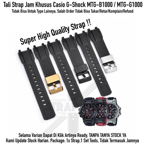 Jual Strap Casio G Shock MTG B1000 G1000 - Tali Jam Rubber High Quality -  Black - Kota Surabaya - Strap Jam Tangan | Tokopedia