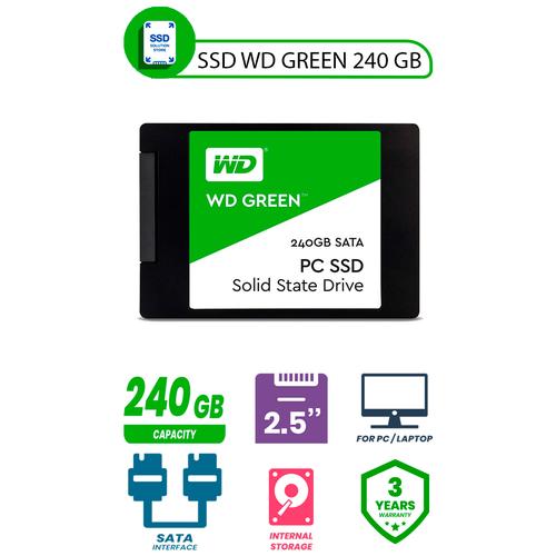 Gambar SSD WD Green 240GB - SATA 2.5" 7mm - 3D NAND SSD - Garansi 3 Tahun dari SSD Solution Store Jakarta Barat Tokopedia