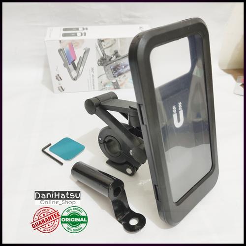 Gambar HOLDER HP MOTOR WATERPROOF ANTI AIR NMAX XMAX PCX ADV VARIO AEROX BEAT - Paket Holder A dari DAniHATSU Kota Bandung Tokopedia