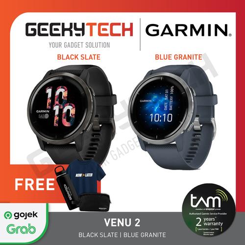 Jual Garmin Venu 2 / Garmin Venu2 GPS WiFi - Garansi Resmi TAM - Black  Slate - Jakarta Utara - GeekyTech Official | Tokopedia