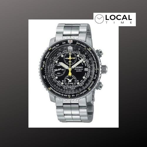 Jual Jam Tangan Seiko SNA411P1 Flightmaster Pilot Alarm Chronograph - Kota  Surabaya - Local Time | Tokopedia