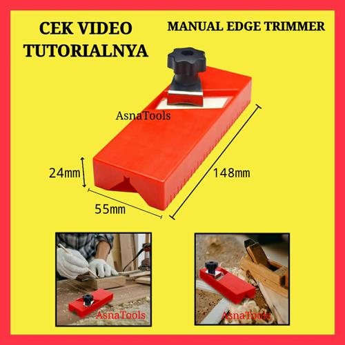 Gambar edge trimmer manual - perapih HPL - Merah - 1 Sisi dari AsnaTools Jakarta Utara Tokopedia