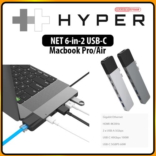 Gambar HyperDrive NET 6 in 2 USB C Macbook Pro Air M1 2020 - Grey dari HYPERDRIVE OFFICIAL INDONESIA Jakarta Barat Tokopedia