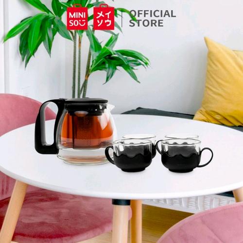 Jual Miniso Simple 4 1 tea set black Teko Set Jakarta Barat Jastip