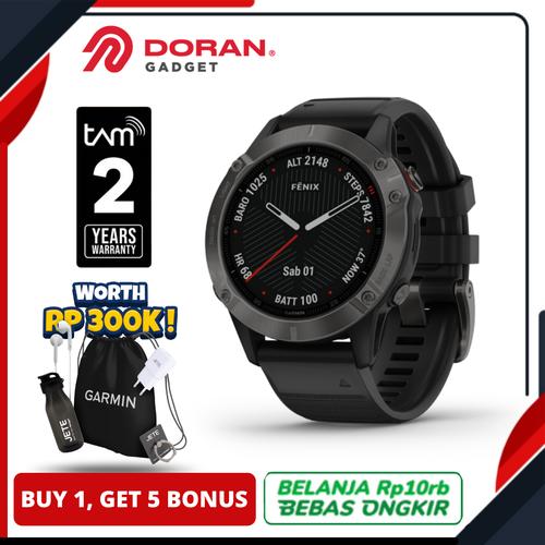 Promo Garmin Fenix 6 Sapphire Carbon gray DLC With Black band Garansi  2tahun - Kota Surabaya - Doran Gadget | Tokopedia