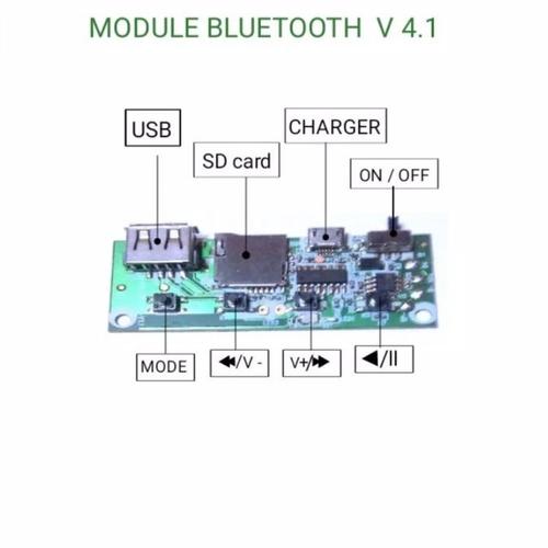 Jual kit modul speaker bluetooth+mp3+ fm radio/pcb drive speaker