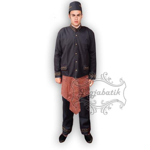 Jual Setelan Beskap Nasional Lengkap Peci Celana dan Sembong Sunda ...