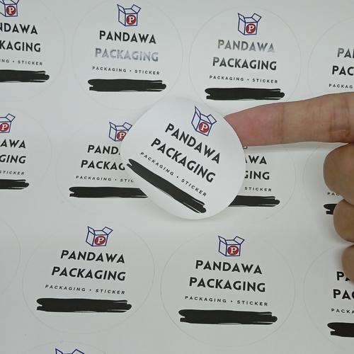 Jual cetak/print label kemasan sticker vinil/vinyl A3+ & kiss cutting