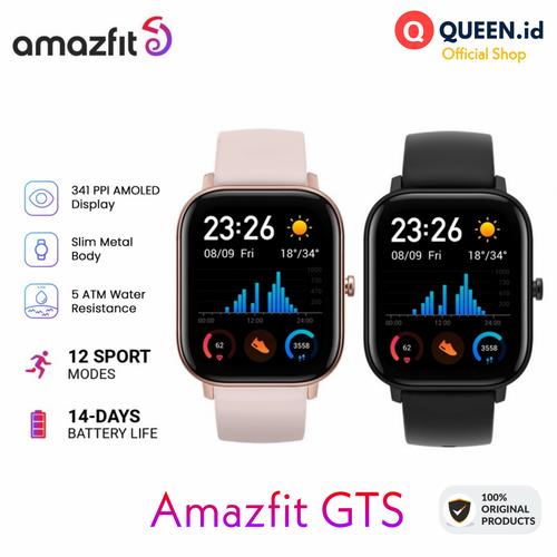 Jual AMAZFIT GTS Smartwatch AMOLED Display GPS smart Watch Garansi Resmi -  Hitam - Kab. Tangerang - QUEEN-id | Tokopedia