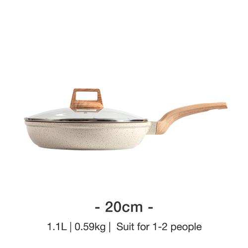Gambar Carote Ice Cream Wajan Penggorengan (Frypan) Anti Lengket dengan Tutup - 20CM dari Carote Official Store Tokopedia