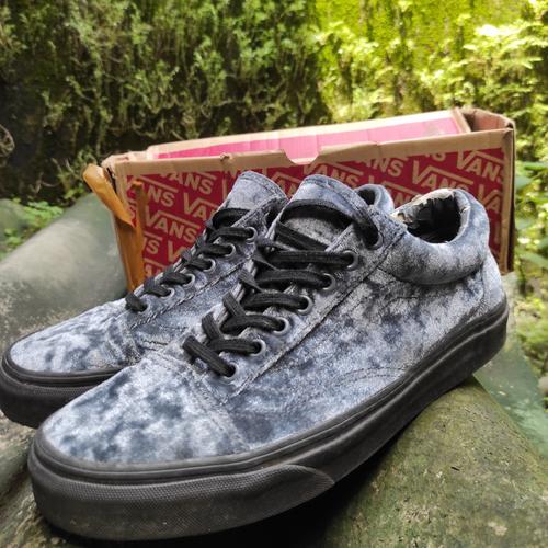 Velvet Gray Vans Old Skool Black Velvet Rare Vans Old Skool Vans