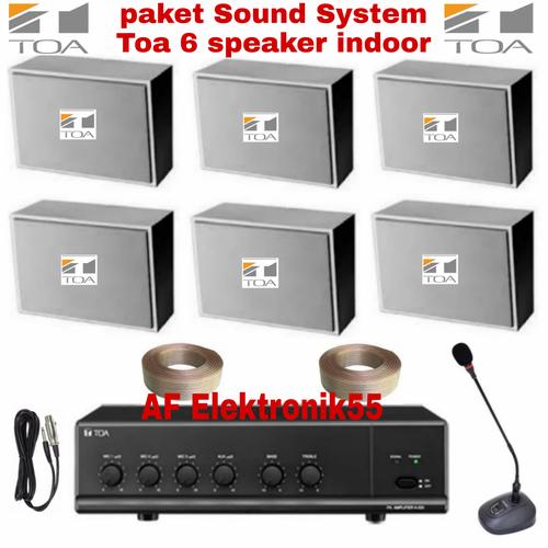 Jual Paket Sound System Toa Ruangan ( 6 unit speaker ) Jakarta Barat
