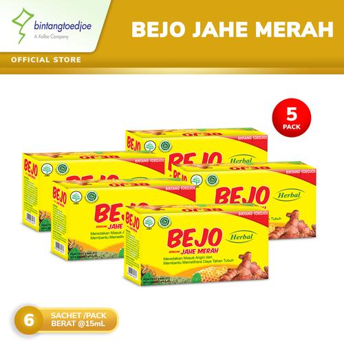 Gambar Bejo Jahe Merah Sachet 5 Pack (30 Sachet) dari Bintang Toedjoe Official Kota Tangerang Selatan Tokopedia