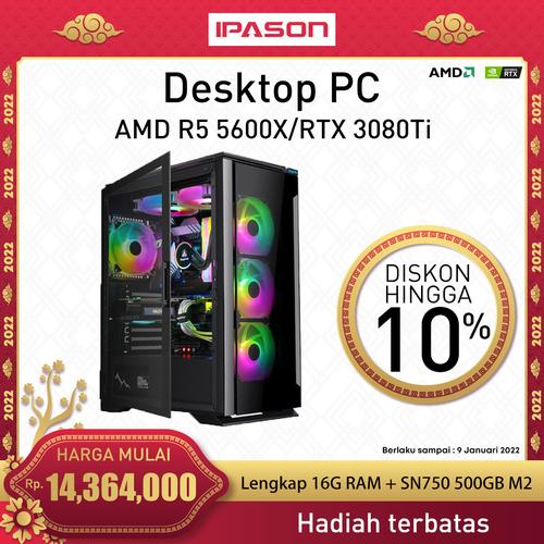 Gambar IPASON Desktop PC Geforce 1650/3060/3070/3080Ti AMD R5 5600X - GTX1050Ti dari iPason Technology Indonesia Jakarta Barat Tokopedia