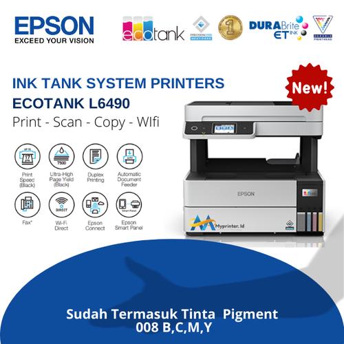 Jual Printer Epson EcoTank L6490 A4 - New - Garansi resmi epson indonesia -  Jakarta Pusat - myprinter.id | Tokopedia
