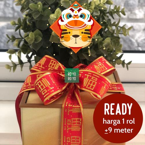 Gambar Prosperous New Year Ribbon | Pita Imlek Fu 2.5 cm | 9 meter / rol dari ROYO royo Jakarta Utara Tokopedia