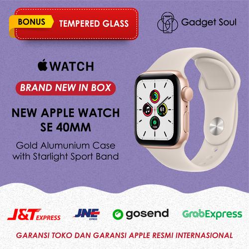 Jual New Apple Watch SE 40mm Gold Aluminum Starlight Sport Band BNIB -  Jakarta Pusat - Gadget Soul Indonesia | Tokopedia
