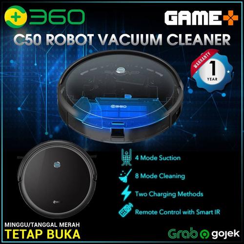 Promo 360 C50 Robot Vacuum Cleaner with IR Remote Control BERGARANSI