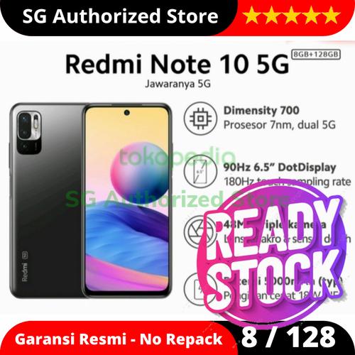 Gambar Xiaomi Redmi Note 10 5G 8/128 Garansi Resmi - Nighttime Blue dari SG Authorized Store Kota Surabaya Tokopedia