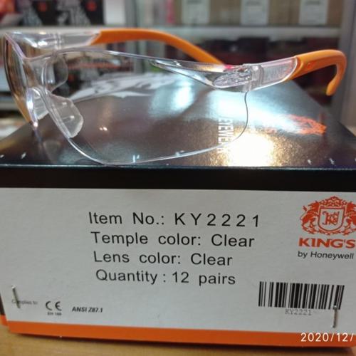 Jual kacamata safety kings ky 2221 murah Safety Glass Clear Bening