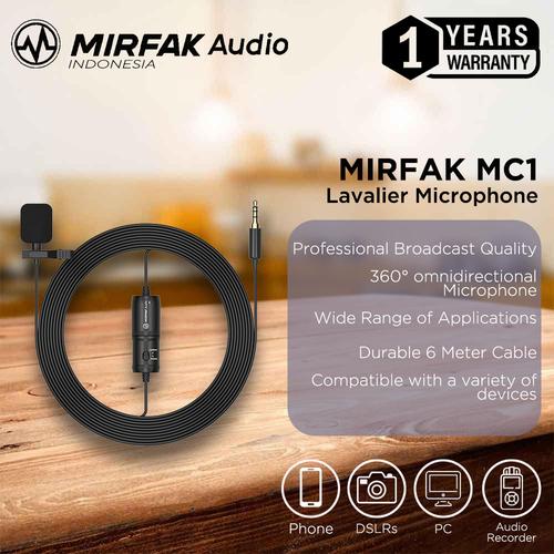 Promo Mirfak Microphone MC1 Lavalier Jakarta Pusat Mirfak Audio