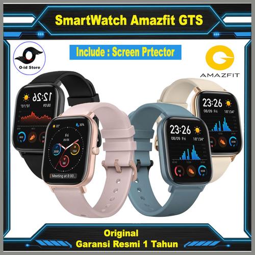 Jual Amazfit GTS Smartwatch Fashion Fit International Version Garansi Resmi  - Obsidian Black - Jakarta Selatan - O-id-store | Tokopedia