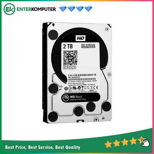 Gambar WDC 2TB SATA3 64MB - Caviar Black - WD2003FZEX - Garansi 5 Th dari Enter Komputer Official Jakarta Pusat Tokopedia